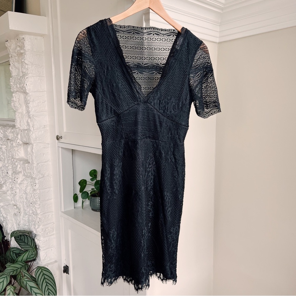 G F Black Lace Dress